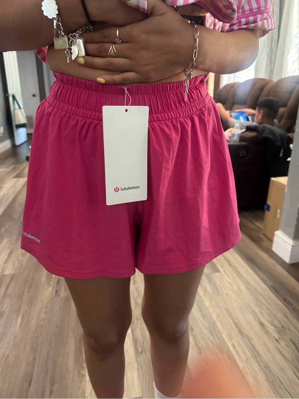 lululemon athletica Bright Pink Athletic Shorts